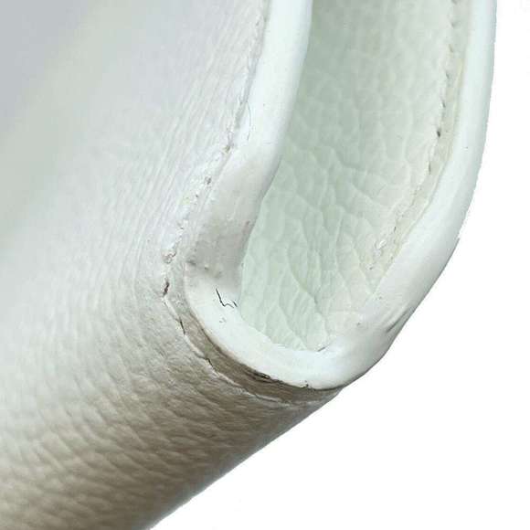 BALENCIAGA Chain Shoulder Bag Everyday Leather 593785 White - Picture 8 of 12